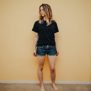 Levi Denim Boyfriend Shorts, Low Rise